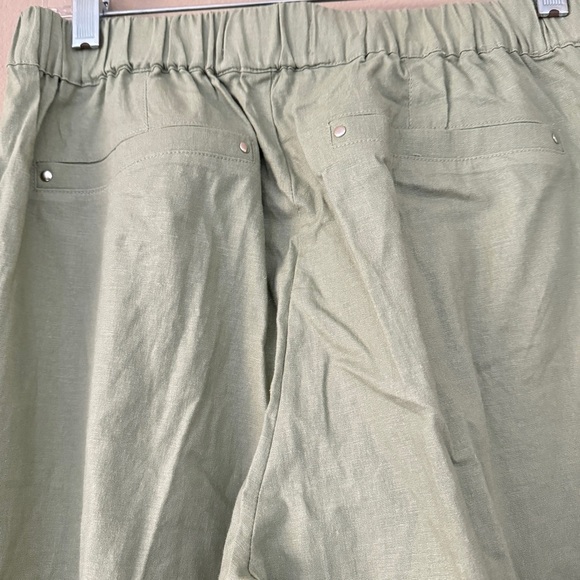 NWT Nordstrom Wit&wisdom linen high rise wide leg pants S - Picture 5 of 5